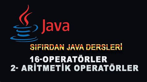 Java operatörler